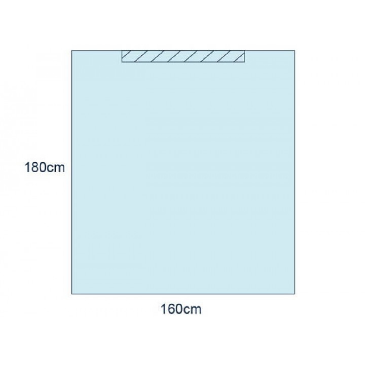 Single Drape 160 x 180cm with Adhesive