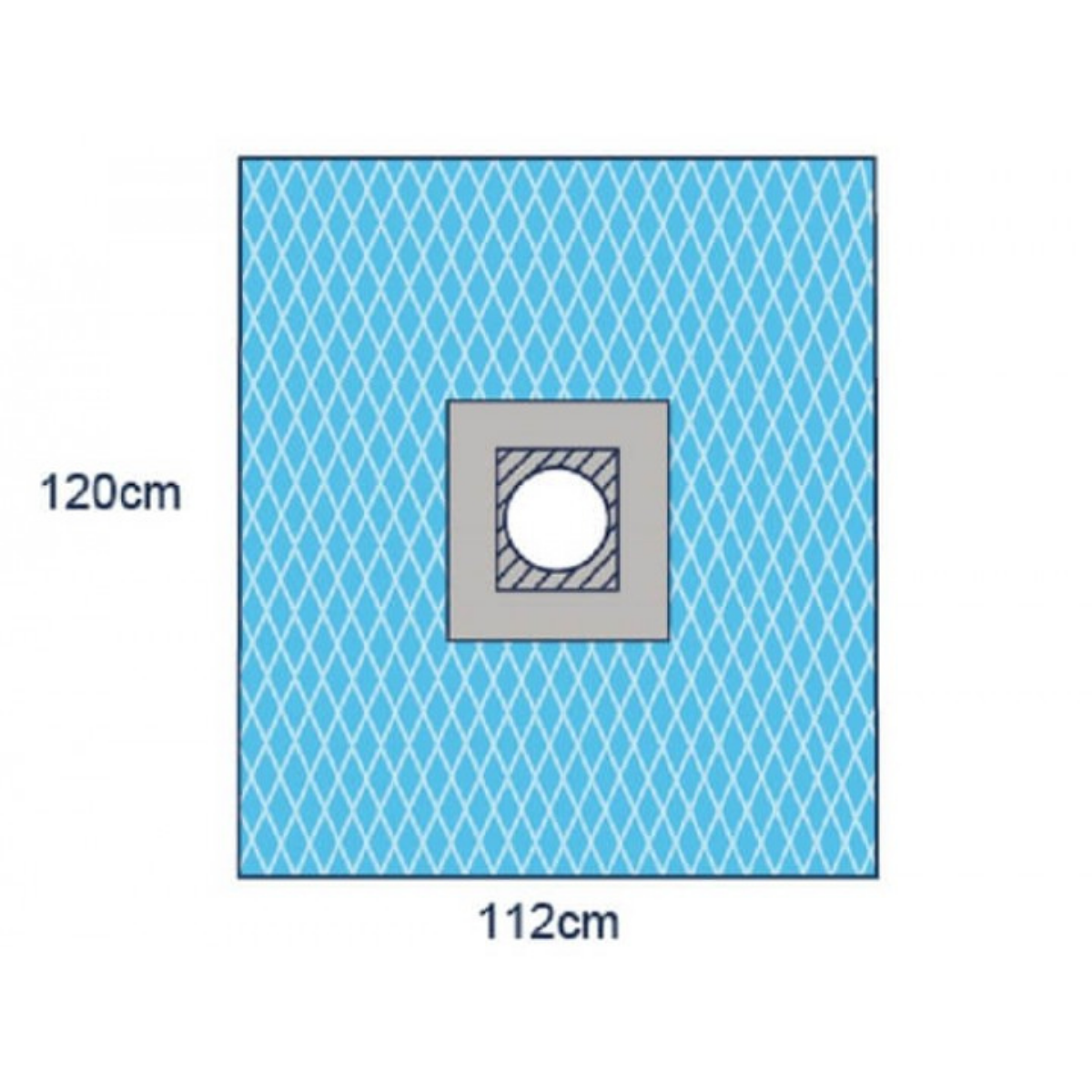 112 x 120cm Laminate 10cm Adhesive Fenestration Reinforced Drape