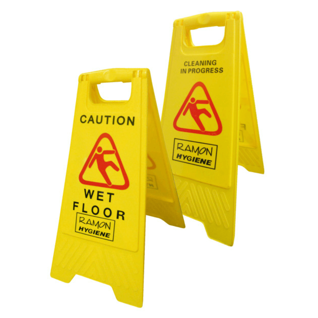 Yellow 'A' Frame Wet Floor Sign
