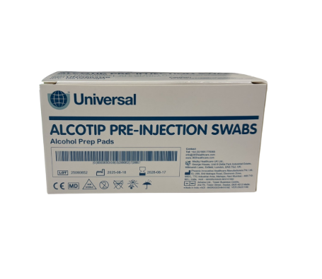 Pre-Injection Alcohol Swabs – Single-Use Skin Wipes