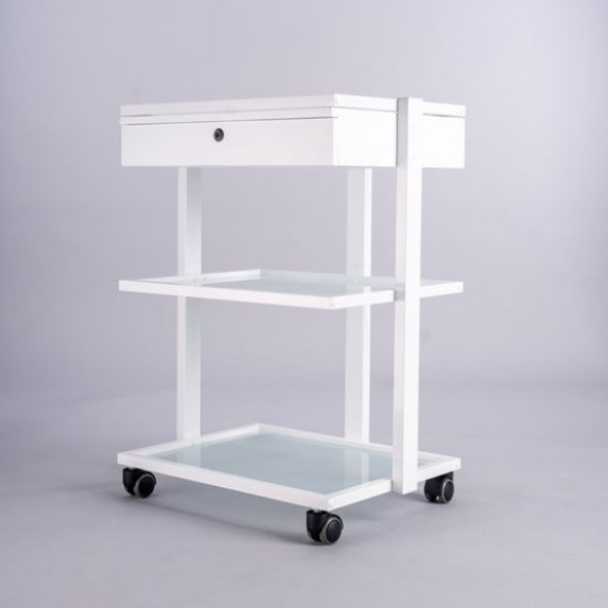 White Beauty Trolley With Drawer
