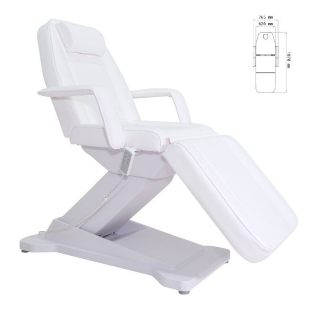 Electric Beauty Couch - 3 Motors - Foot Control