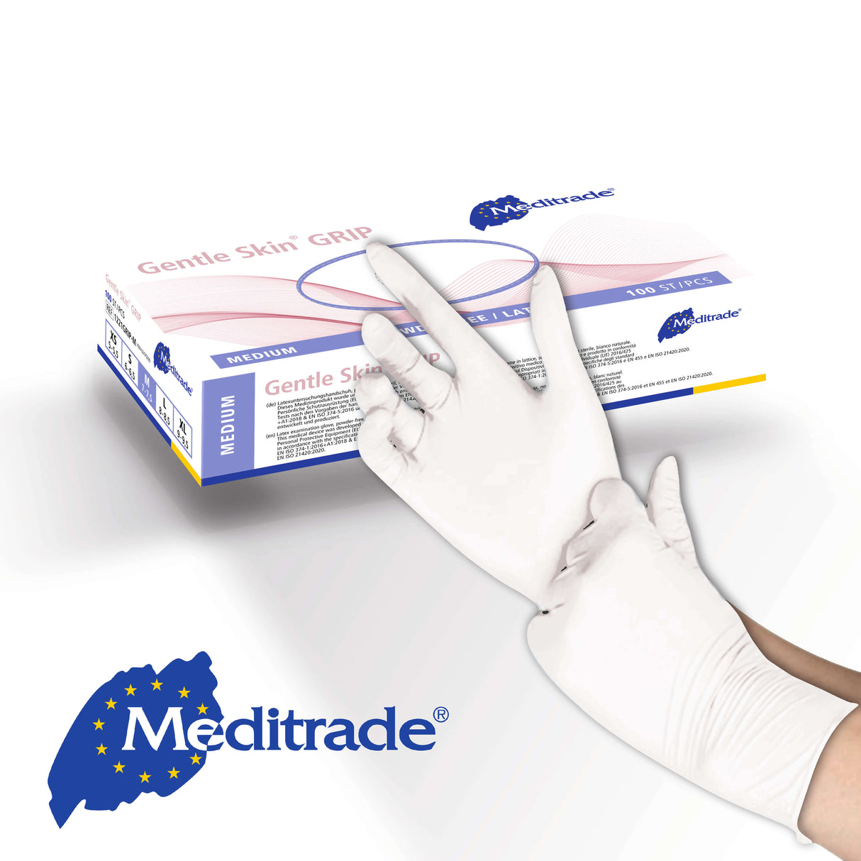 Compact+ Latex P/Free Gloves XS-XL