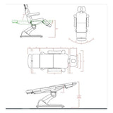 Electric Beauty Couch - 4 Motor