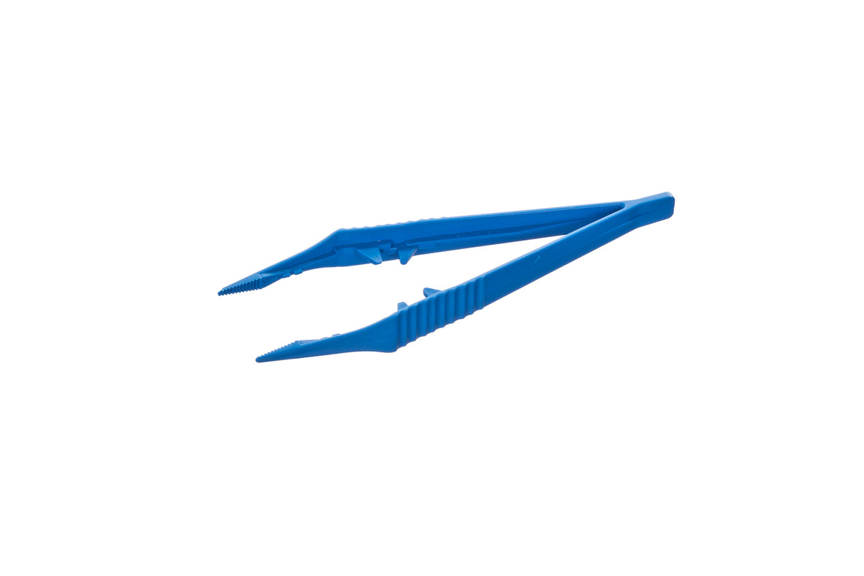 Disposable Sterile Plastic Forceps Blue