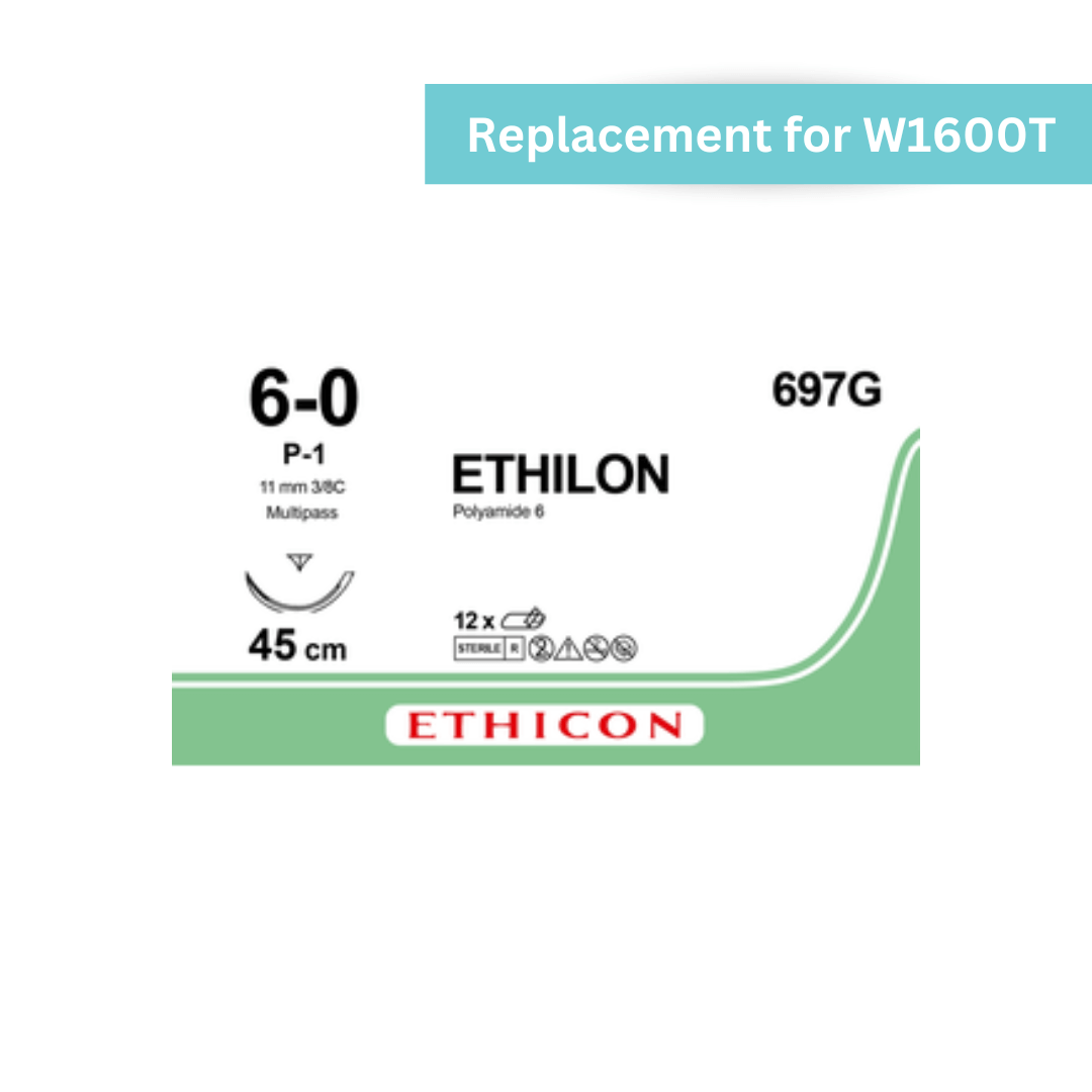697G - Ethilon Black 6-0 Monofilament Prime | Barrier Healthcare