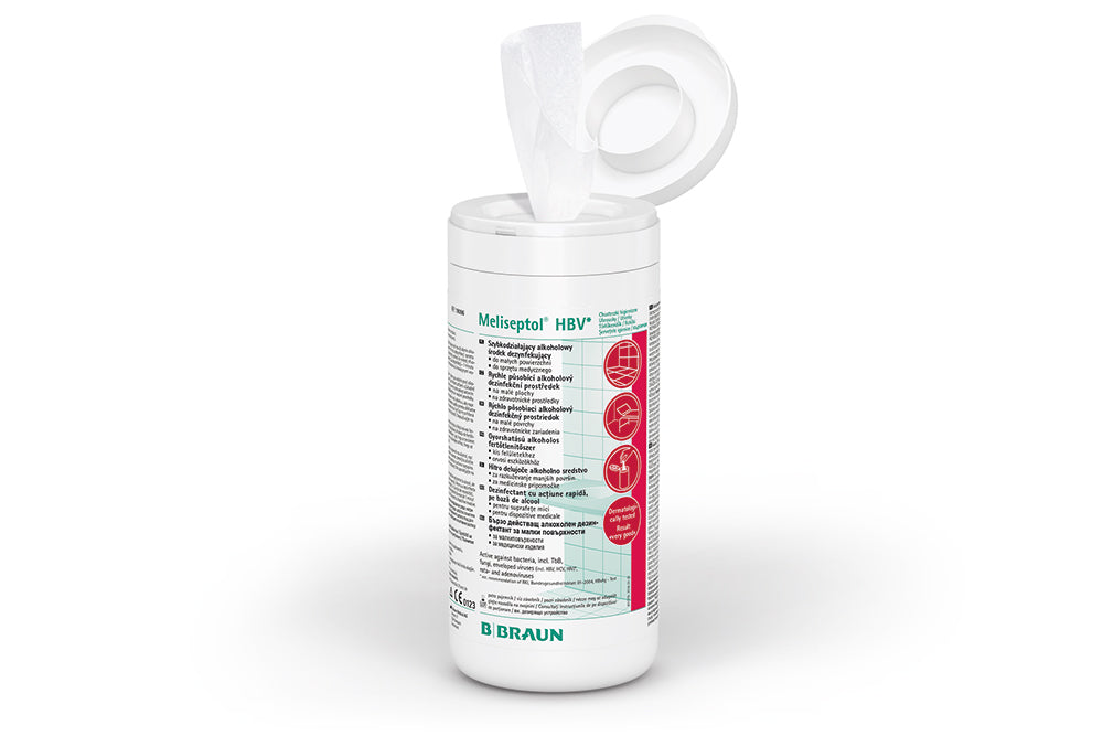 B/Braun Meliseptol HBV Wipes Tub