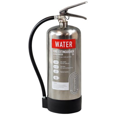 CHROME 6L WATER FIRE EXTINGUISHER