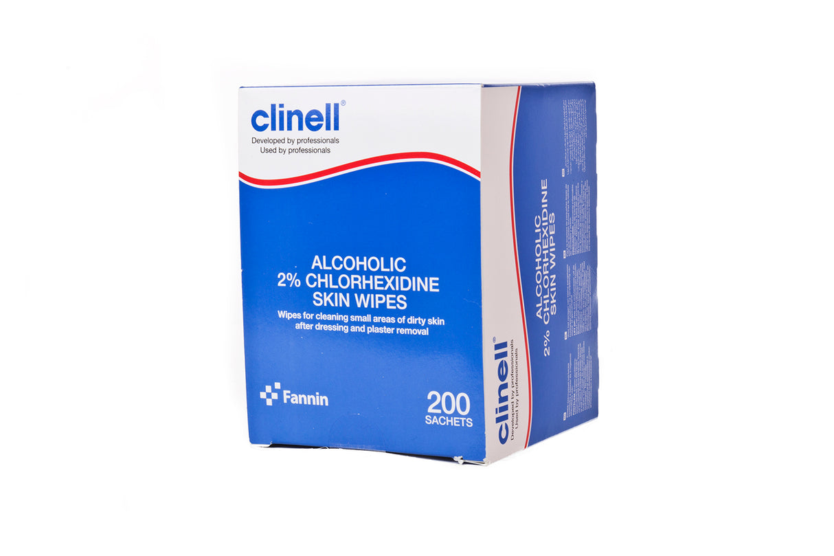 Clinell Alcoholic Skin Wipe 2% Chlorhexidine