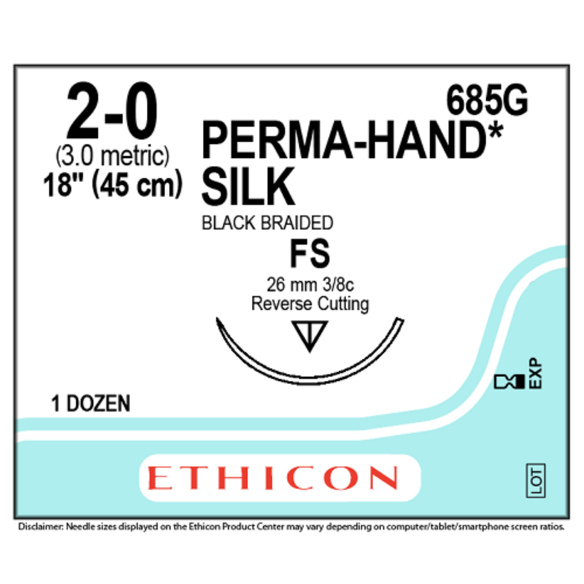 685G - Silk Black 18" 2-0 FS