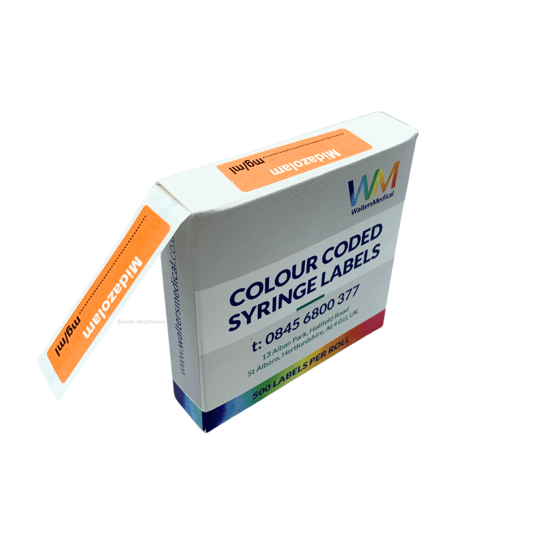 Midlazolam Mg/Ml Syringe Label