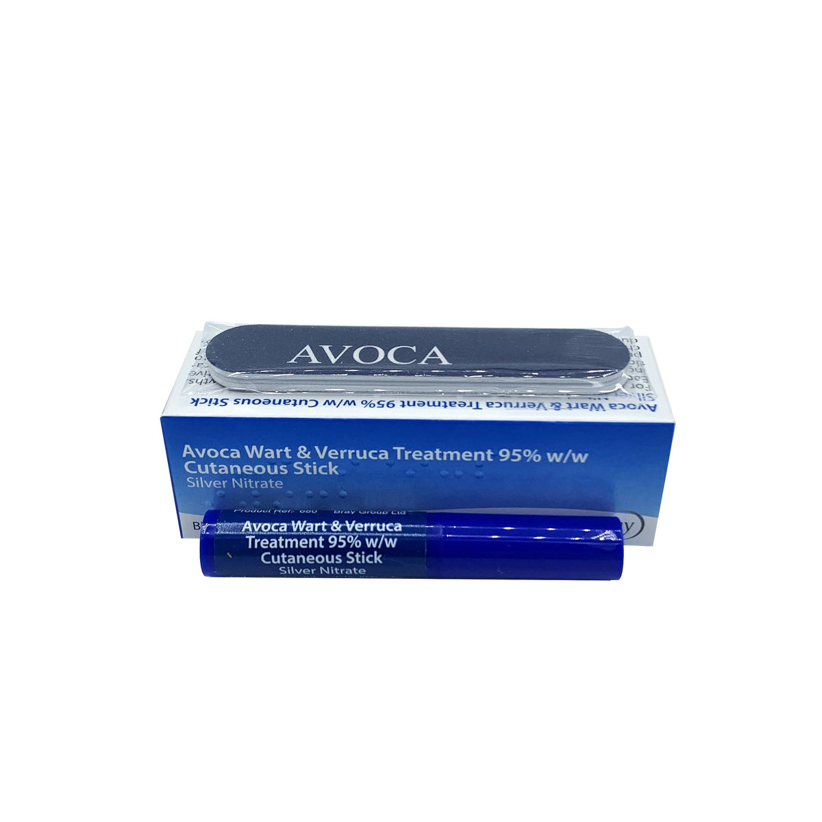 Avoca Caustic Pencil 95% with File (Blue) | Barrier Healthcare
