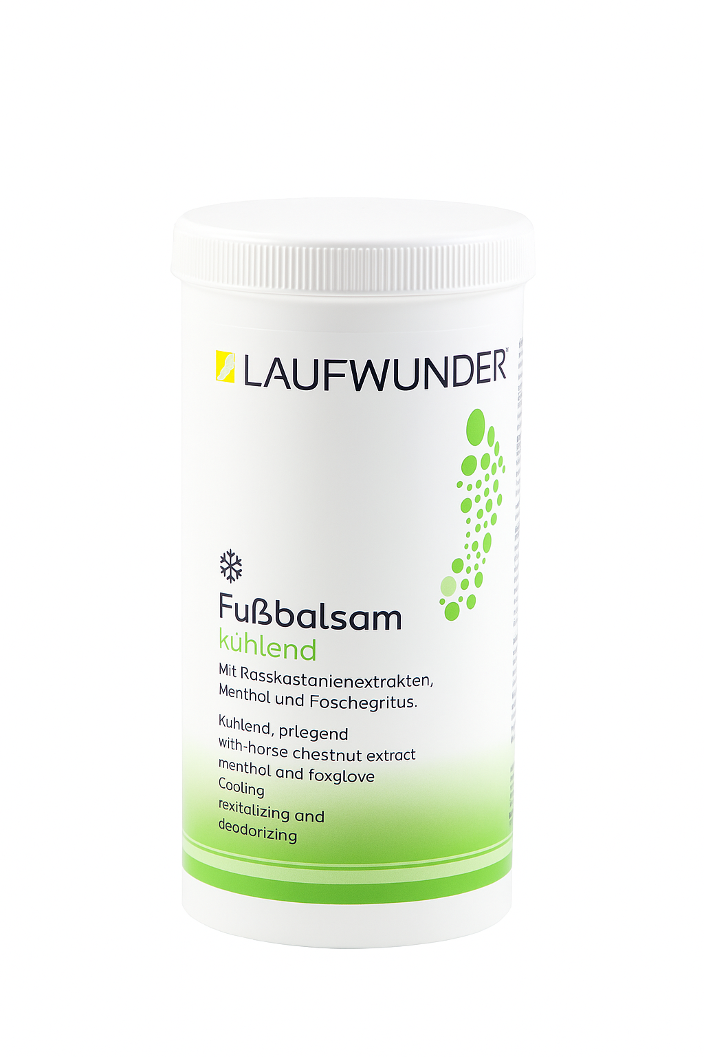 LAUFWUNDER COOLING FOOTBALM GREEN TUB