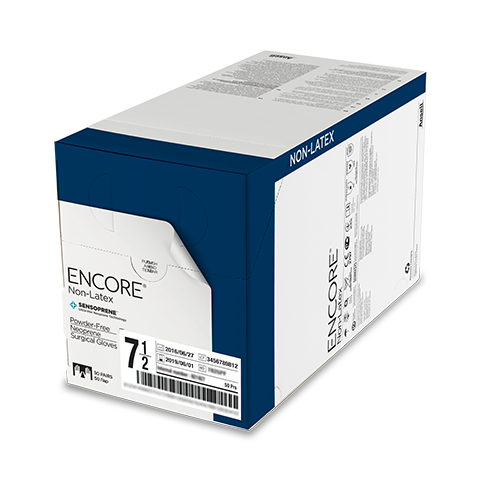 ENCORE NON-LATEX ACCELERATOR-FREE SURGICAL GLOVES NATURAL