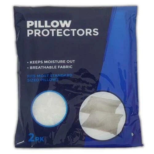 WATERPROOF PILLOW COVERS 2PK - WHITE