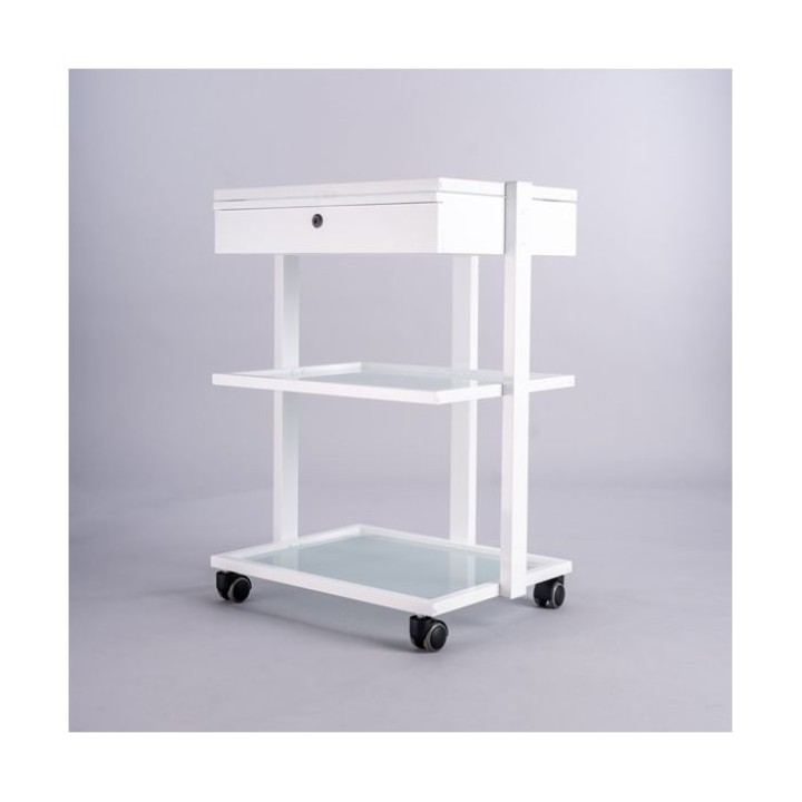 White Beauty Trolley With Drawer