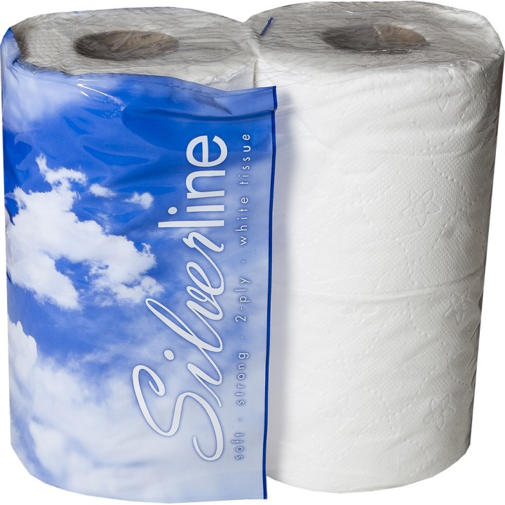 2 Ply White Toilet Rolls 80 Pack 