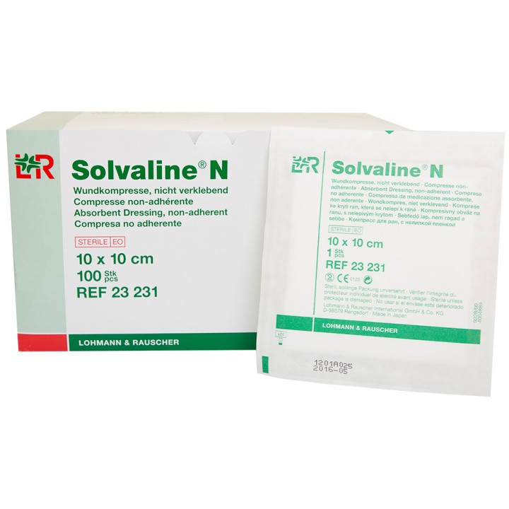 Solvaline N Non-Adherent Dressing 10 x 20cm