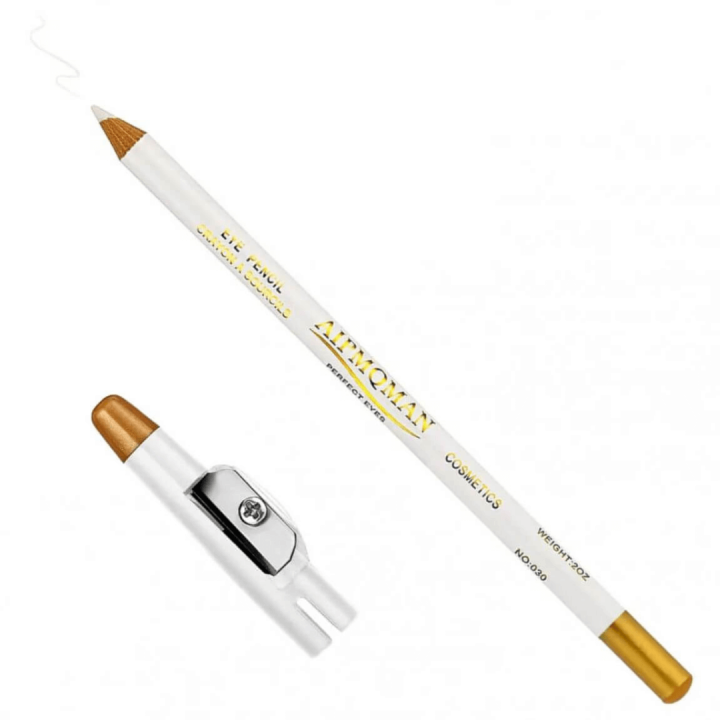 White Eyeliner Pencil with Built in Sharpener