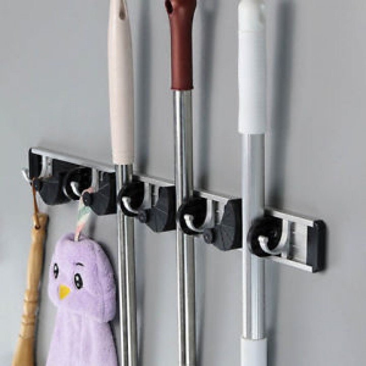 Wall Mounted Mop & Broom Holder 