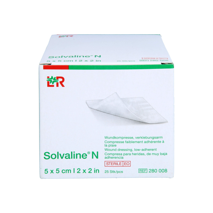 Solvaline N Low-Adherent Dressing 5 x 5cm