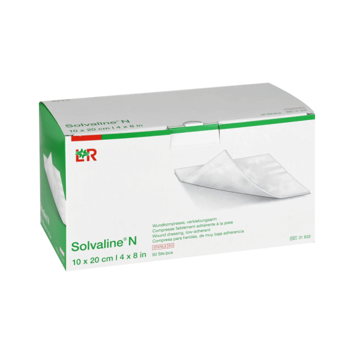 Solvaline N Low-Adherent Dressing 10 x 20cm
