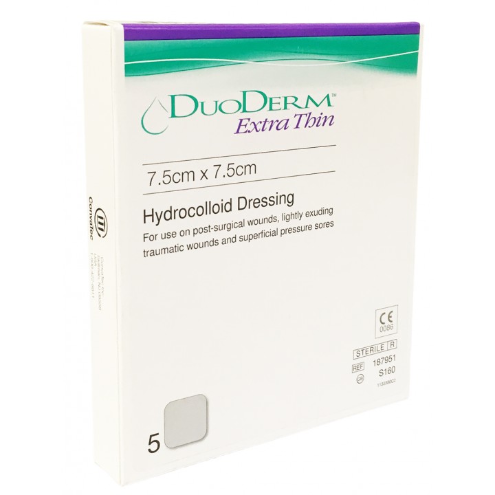 Duoderm Extra Thin Dressing 7.5 x 7.5cm 