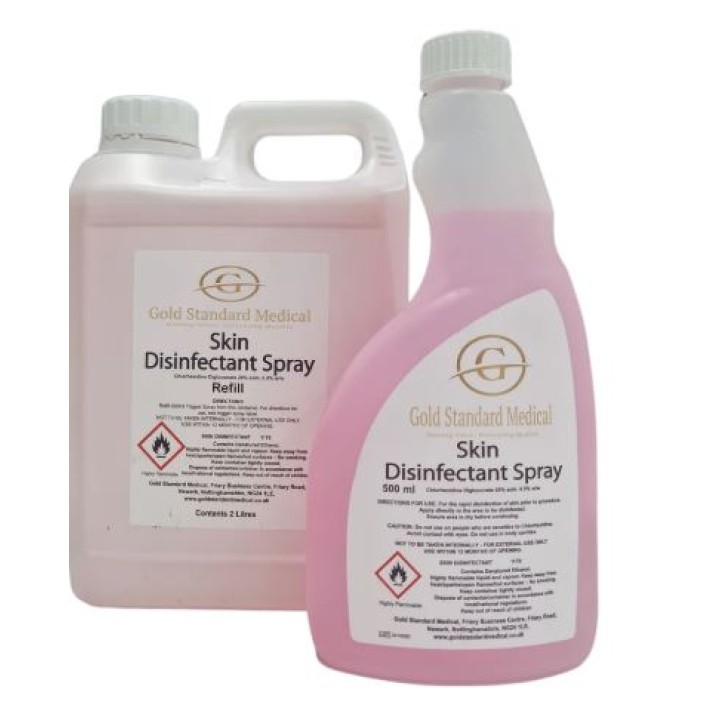 Chlorhexidine Skin Disinfectant Spray 2 Litre