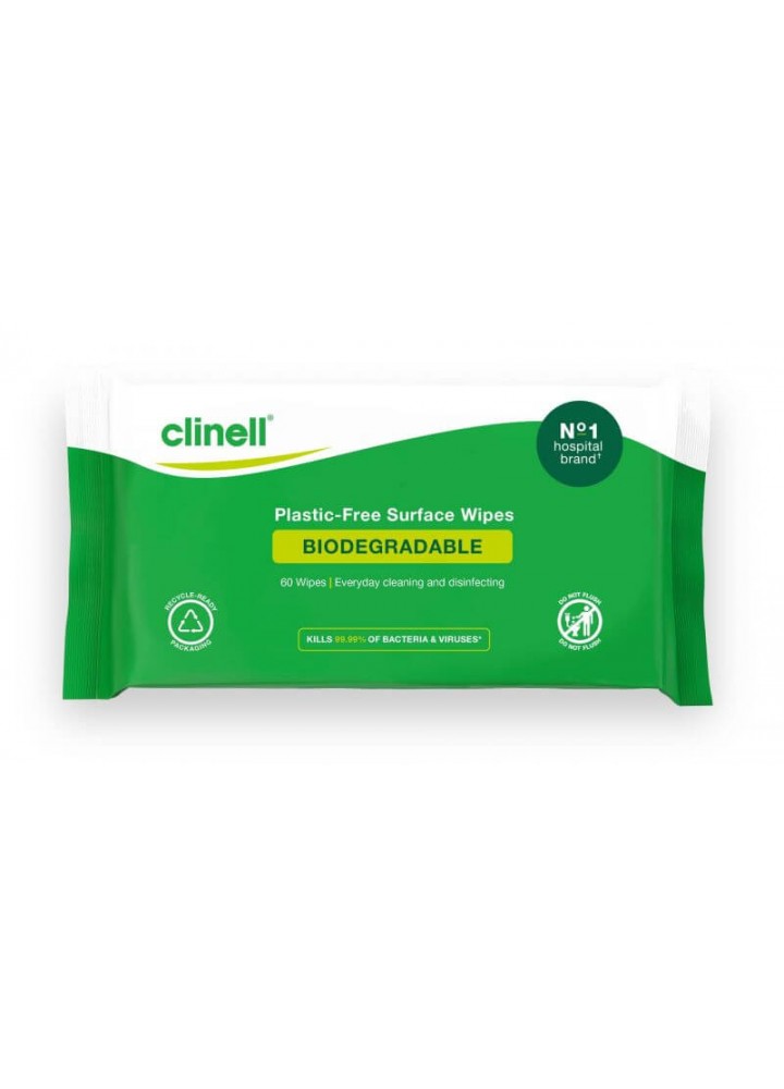 Clinell Biodegradable Surface Wipes