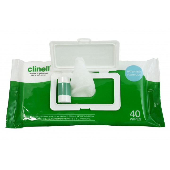 Clinell Universal Sanitising Wipes 40 Pack 