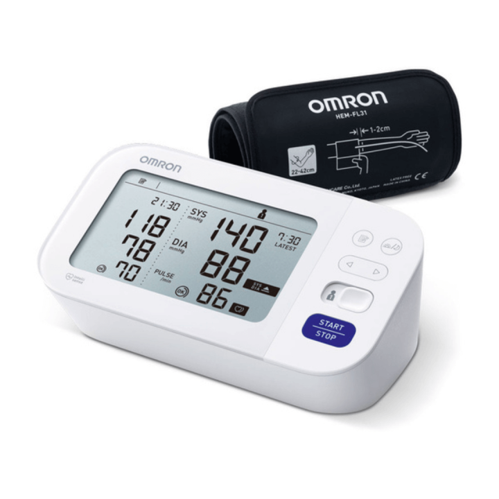 Omron AC Digital Blood Pressure Monitor with Power Adaptor