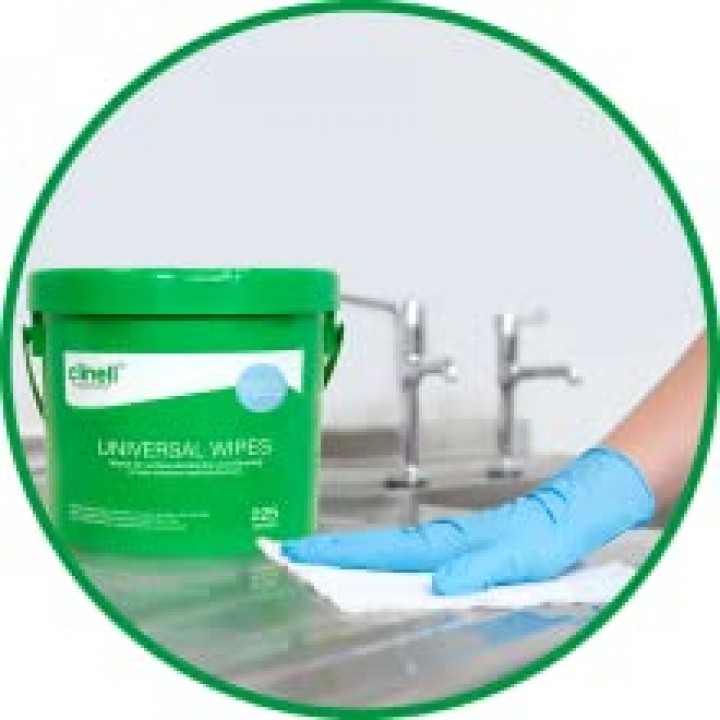 Clinell Universal Sanitising Wipes Pail