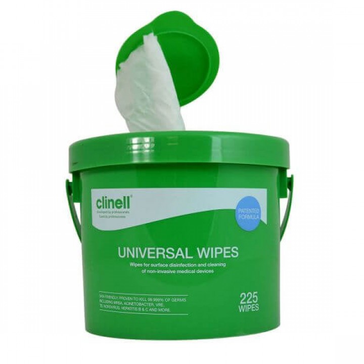 Clinell Universal Sanitising Wipes Pail