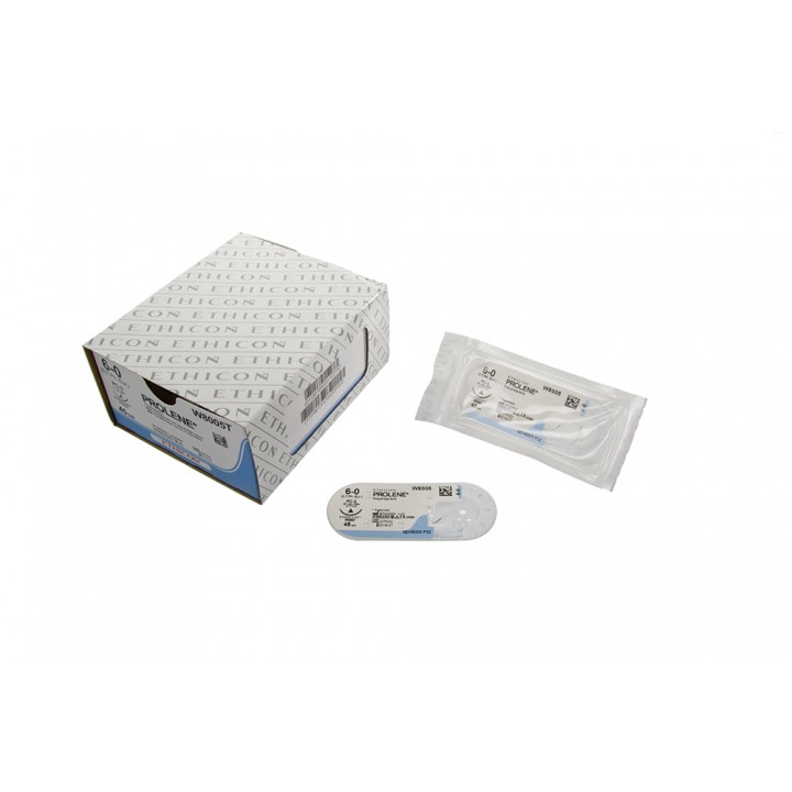 8934H - PROLENE BLUE MONO 5/0 17mm 90CM
