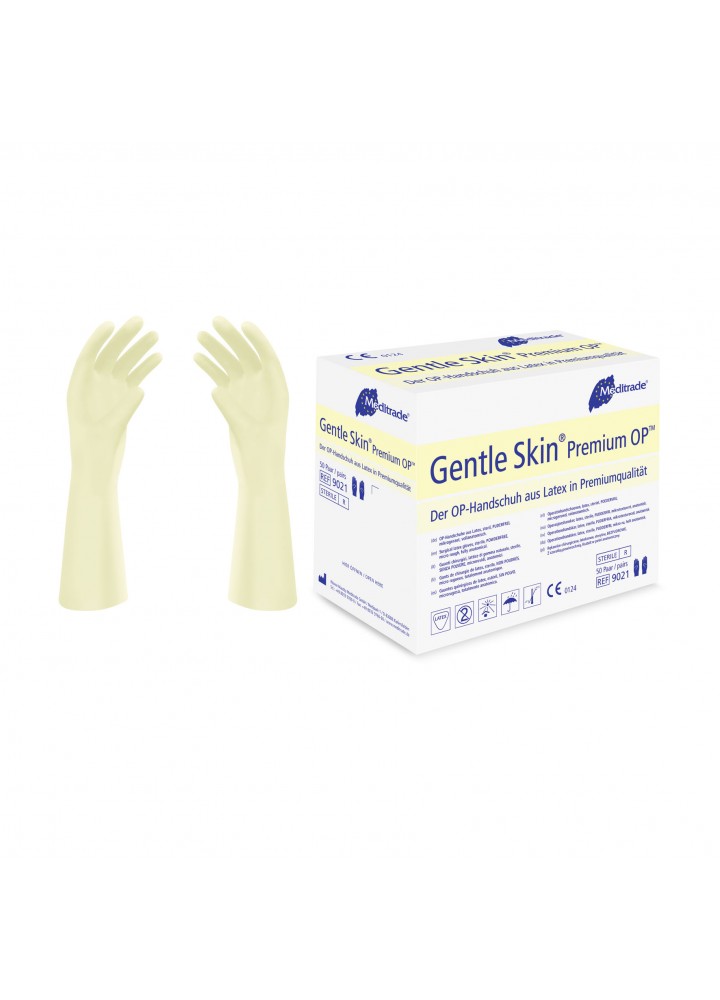 Gentle Skin Premium OP Powder Free Sterile Latex Surgical Gloves