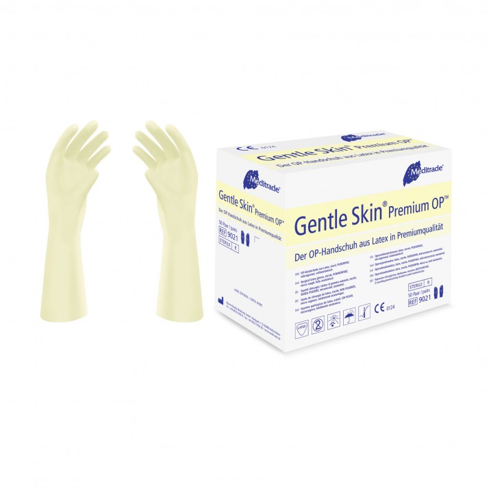 Gentle Skin Premium OP Powder Free Sterile Latex Surgical Gloves