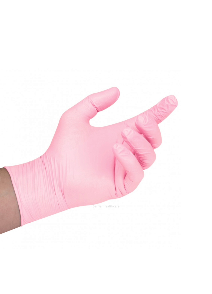 Pink Nitrile Gloves 