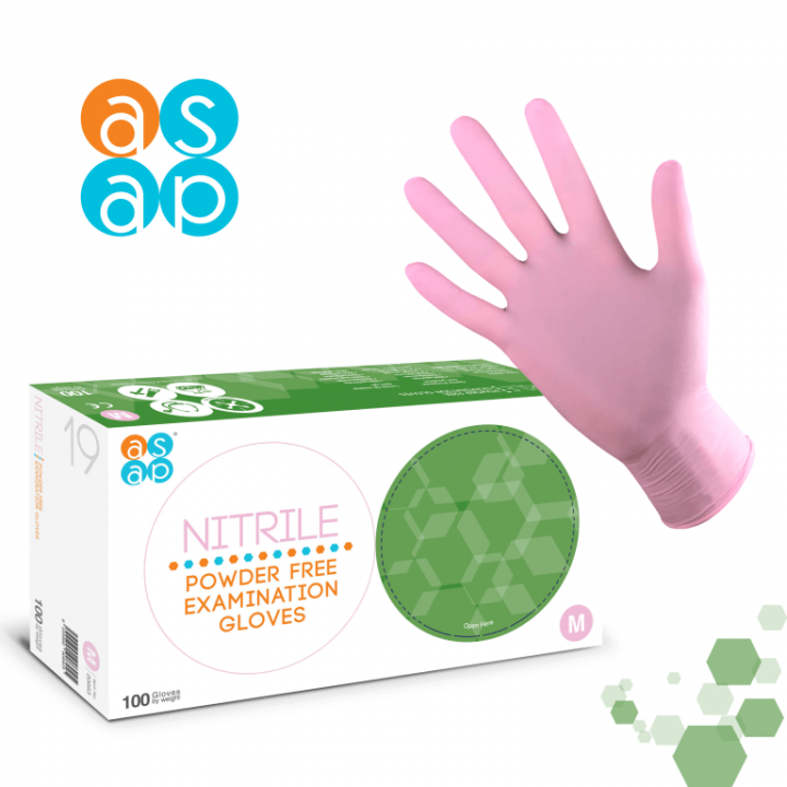 Pink Nitrile Gloves