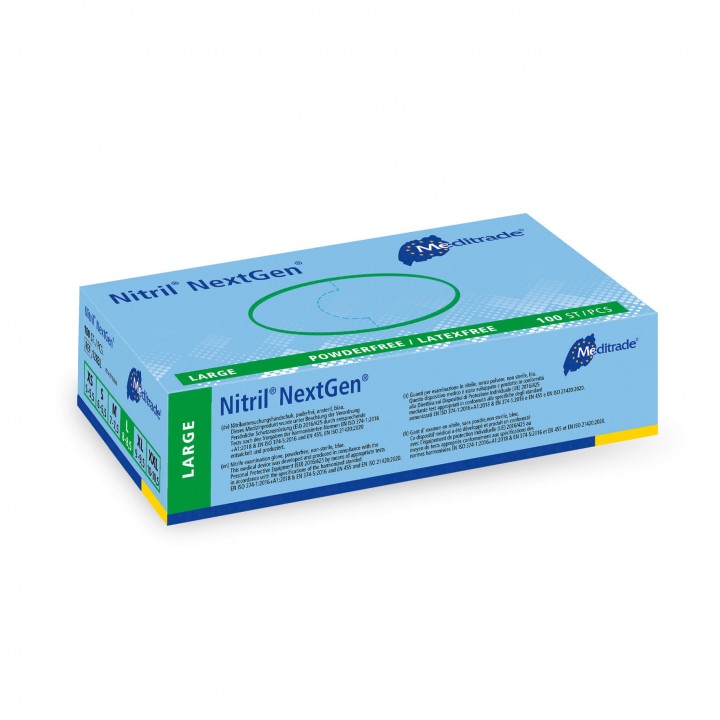 Blue Next Gen Nitrile P/Free Gloves XS - XL