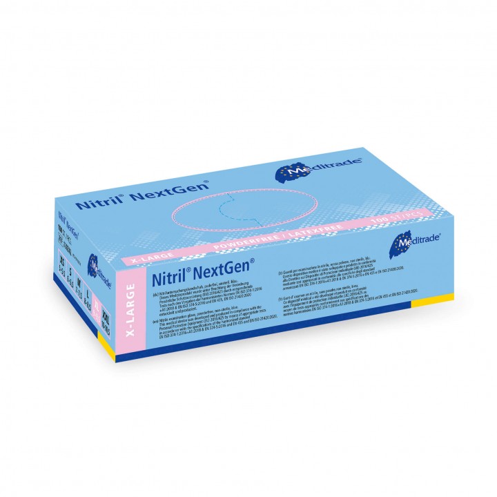 Blue Next Gen Nitrile P/Free Gloves XS - L