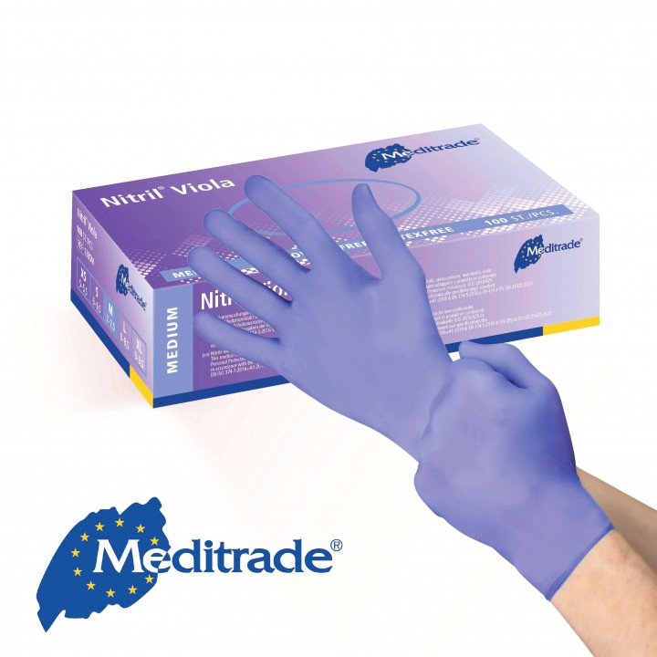 Purple Nitrile Gloves 