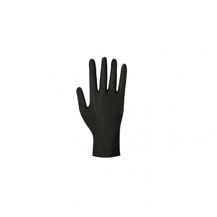 BLACK NITRILE P/FREE GLOVES S-XL