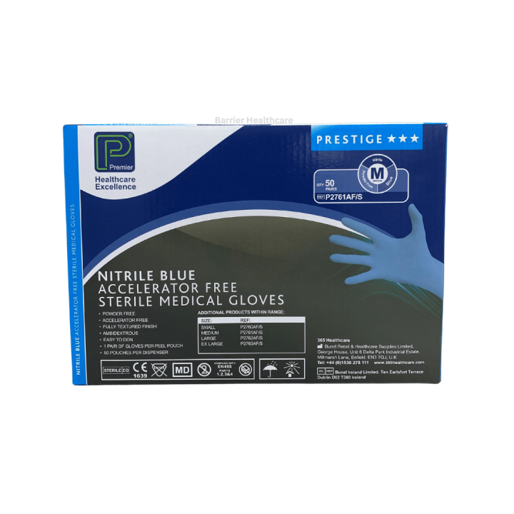 Premier Nitrile Sterile Gloves - Small (Low Exp 07.25)