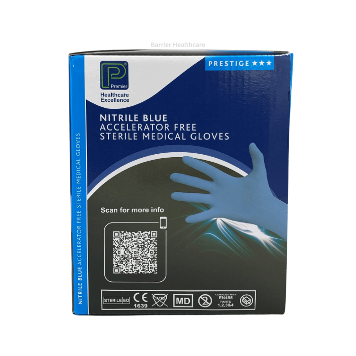 Premier Nitrile Sterile Gloves - Small (Low Exp 07.25)