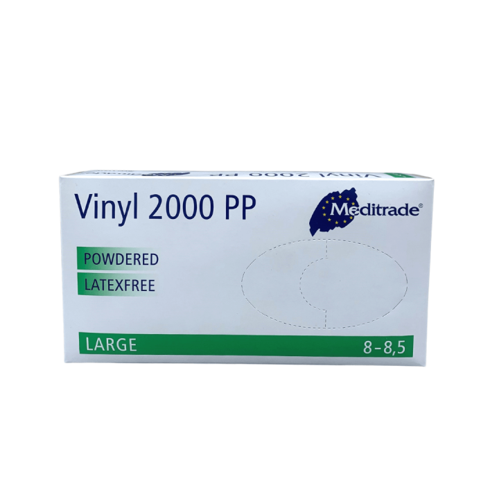 Meditrade Vinyl 2000 Clear Lightly Powdered (Large)