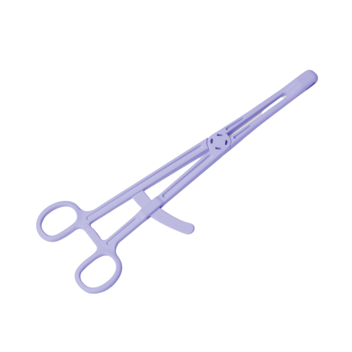 DISPOSABLE SPONGE HOLDING FORCEPS 23.5CM