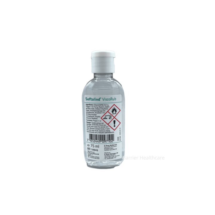 B/Braun Softalind Visco Rub Sanitizer 75ml 