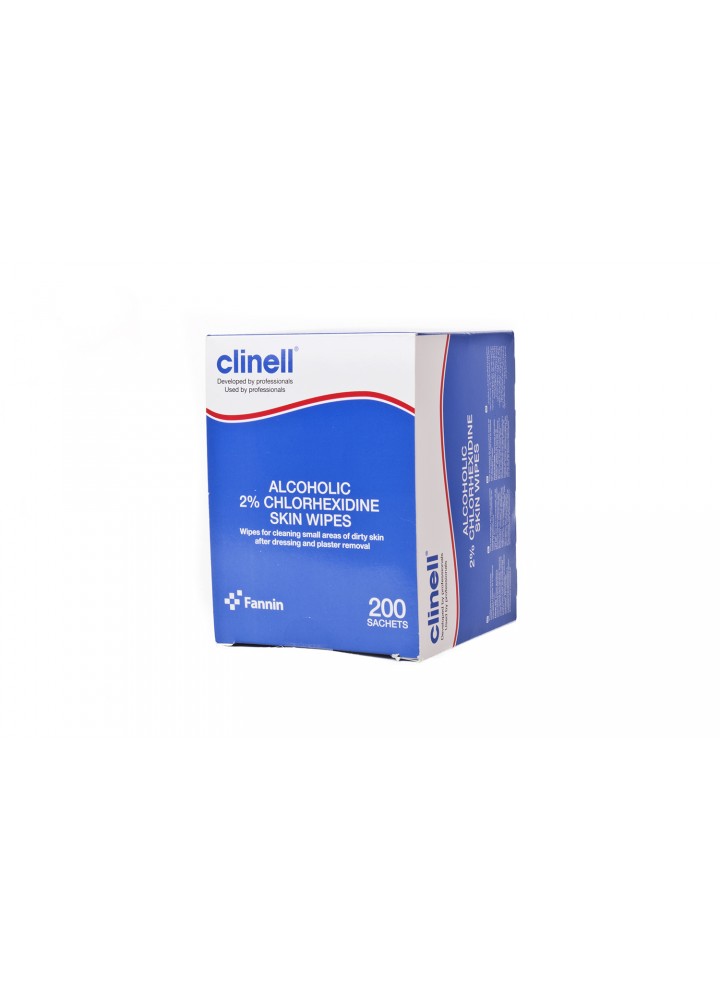 Clinell Alcoholic Skin Wipe 2% Chlorhexidine