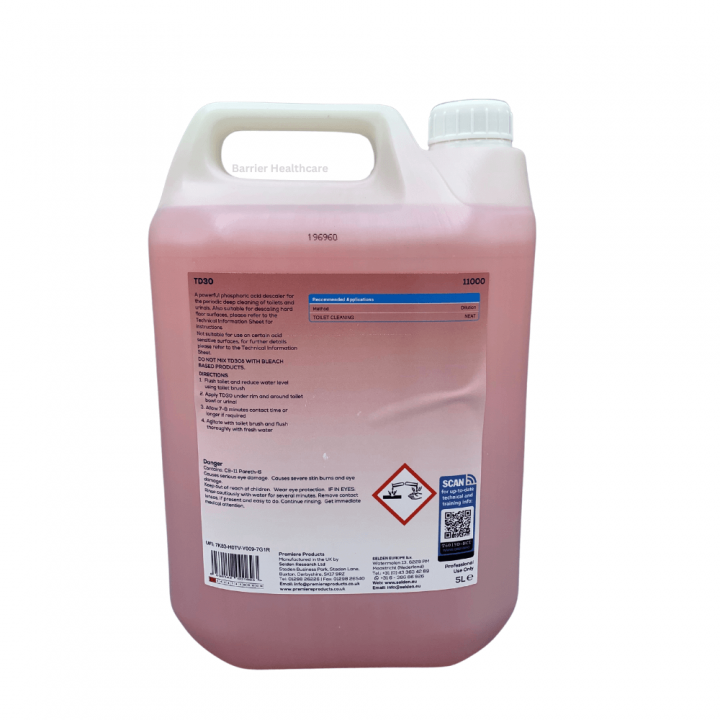 TD30 Toilet Cleaner & Descaler 5 Litres