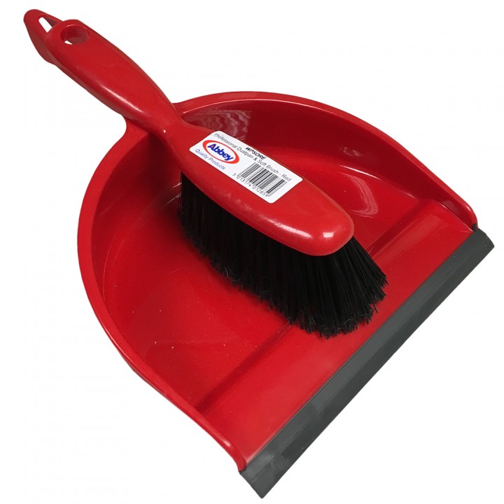 Dustpan & Brush Red